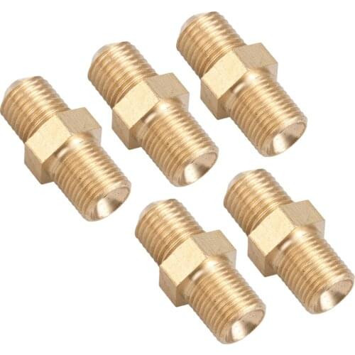 5x Turbo Oil Feed Restrictor Fitting 4AN Male To Female .035" Restrictor