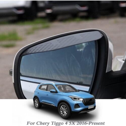 Car Rearview Mirror Rain Eyebrow Auto Shield Snow Guard Sun Side Visor Shade Protector For Chery Tiggo 4 5X 2016-PresenAccessory