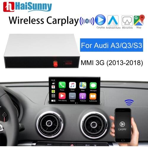 Wireless CarPlay Retrofit For Audi A3 Q3 S3 8P 8V 8I 8U MMI 3G Support Auto Reverse Screen Multimedia Car play Decoder For Audi