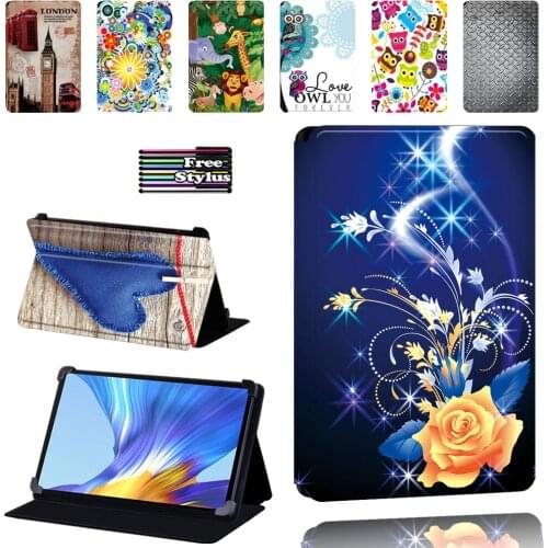 Case for Huawei MatePad 10.4" 10.8"/ Honor V6 / Enjoy Tablet 2 10.1" PU Leather Foldable Tablet Case Cover + Pen