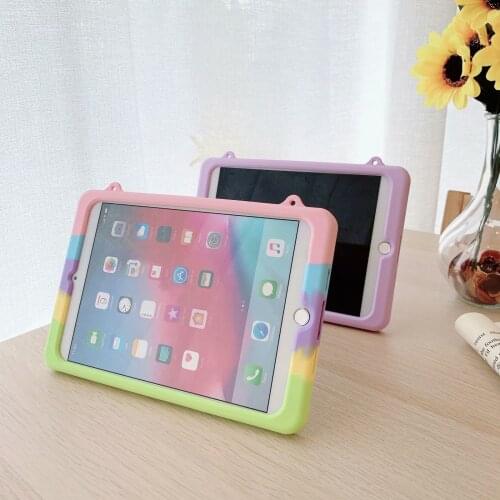 For iPad 10.2 2019 Case For iPad 7th Generation Tablet Shell For iPad 9.7 6th Air 2 Air 3 10.5 Air 4 10.9 Pro 11 Silicone Cover