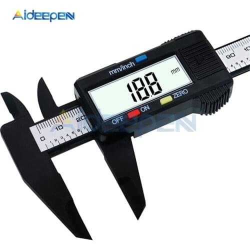 Digital Vernier Calipers Measure 150mm 6inch LCD Electronic Carbon Fiber Gauge Height Measuring Instruments Micrometer