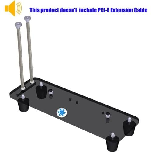 DIY ATX Case Graphics Cards Stand PCI-E External Built-in Kickstand Mounting Bracket for PCIE x1 x4 x16 Riser Cable R L Version