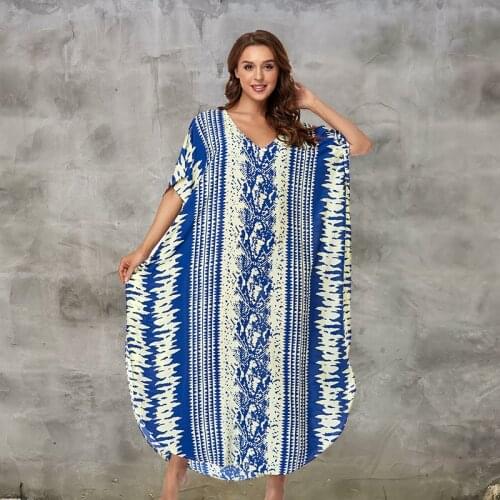 Cotton Beach Maxi Dress Swimsuit Cover up Robe Plage Sarong Pareos Beach Women Plus size Casual Dress Vestido playa Mujer