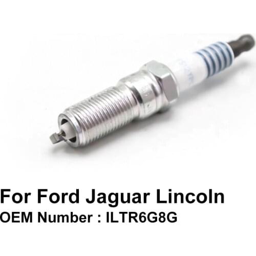 COWTOTAL Iridium Spark Plug for Ford Mustang Explorer Jaguar XF XE Land Rover Discovery Lincoln MKC OE ILTR6G8G ( Pack of 4 )
