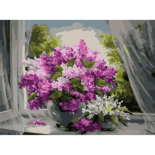 Sanguine True Frameless Diy Oil Painting By Numbers Wolf Handpainted Gift Coloring By Numbers Animal Picture For Living Room