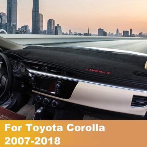 Car Dashboard Avoid Light Pad Instrument Platform Cover Mats Carpets LHD For Toyota Corolla 2006-2013 2014 2015 2016 2017 2018