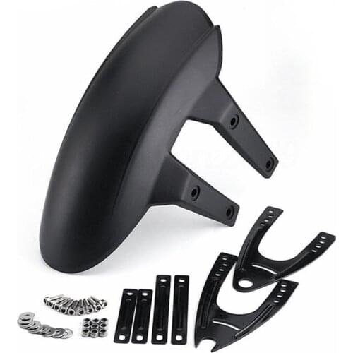 Motorcycle Fender Rear Cover Motorbike Back Mudguard fits 12''-18'' Wheel Hub Rubber Fender for for ATV Motocross Scooter Black