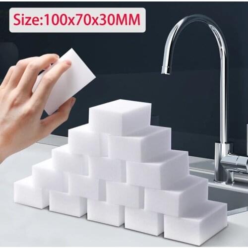 20/50/100pcs Melamine Sponge White Cleaning Sponge Kitchen Cleaner Items Accessories Kitchen Tools 100*60*20mm