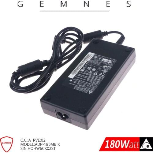 Genuine Delta 180W 19.5V 9.23A AC Laptop Power Adapter Charger For MSI GT60 GT70 GS63VR GS73 17B4 GE63 GE73 ADP-180MB K