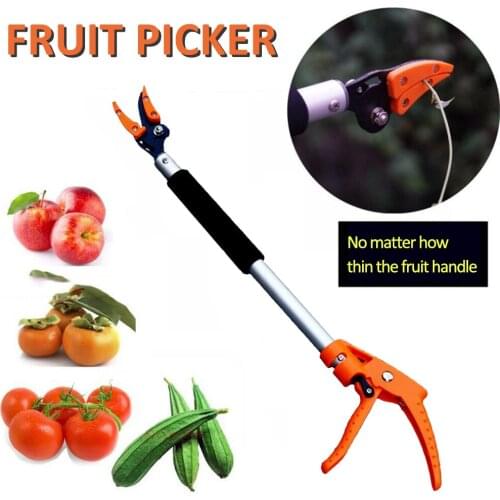 60cm Tree Pruner Durable Convenient Short Reach Apple Grape Fruit Picker Branches Bypass Trimming Lopper Garden Tools #W0