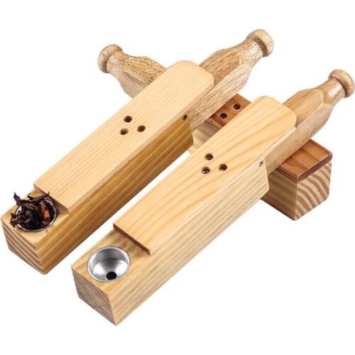 High Quality handmade Solid Wood Pipe Retro vintage portable adjustable Smoking Pipe Tobacco Accessories Mens gifts