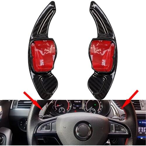 For VW Golf 5 6 MK6 GTI R Jetta MK5 Passat B6 B7 CC Polo Sharan Tiguan Seat Leon DSG Steering Wheel Paddle Extension Shift Cover