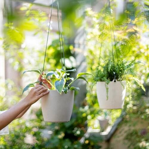 Uvioresistant PP resin hanging flower planters pot
