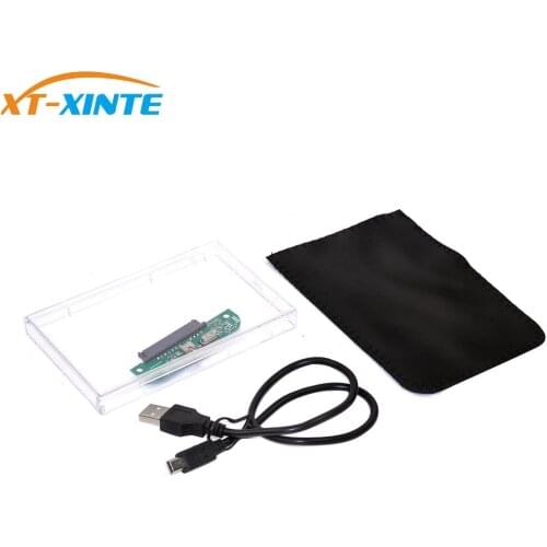XT-XINTE HDD Case 2.5 inch 5Gbps USB 3.0 2.0 to SATA Tool Free External Hard Drive Enclosure Box Support 3TB UASP Protocol