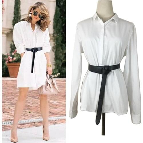 Womens Medeival Costume Wide Dress Strap Girdle Adult Simple Waist Knotted Leather Belt Decoration Waistband Men