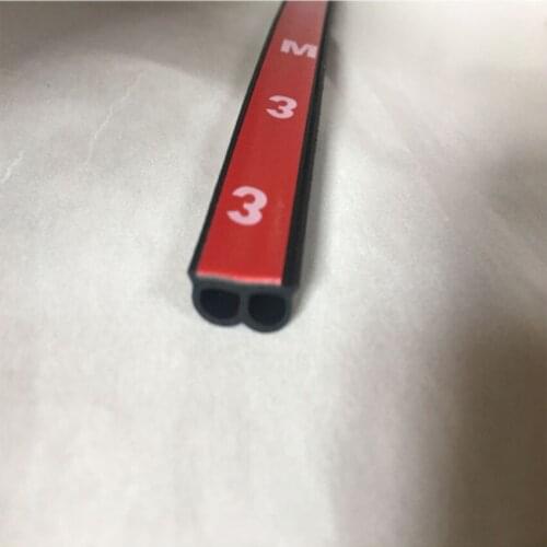 Soundproof and dustproof modified B type sealing strip EPDM self-adhesive general purpose vehicle door seal