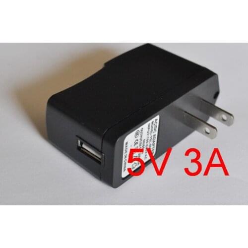 1PCS High quality IC program 5V 3A US plug USB Charger Power Adapter with USB Charger for Tablet PC 3000mA