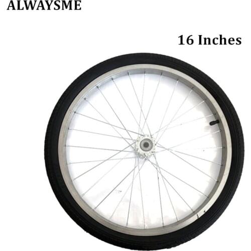 ALWAYSME 1PCS 16X1.75" Bike Trailer Wheel For Chile Bike Trailer Pet Bike Trailer or Garden Cart