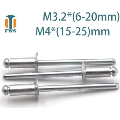 10PCS M5 DIN EN ISO15978 GB/T12617.1 Aluminium Open End Countersunk Head Blind Rivet for Furniture Car Aircraft multi-function