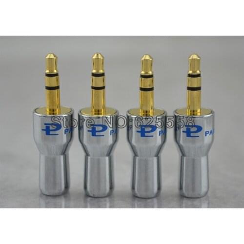 4 x PALICCS Gold Plated 3.5mm Stereo Plug male adapter Connector for Headphone Cable
