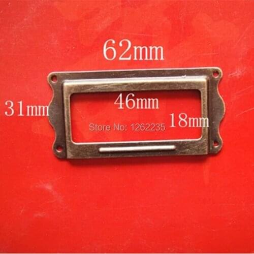 62*31 mm label drawers shake handshandle \ label card old drawer label shelves note accessories wholesale