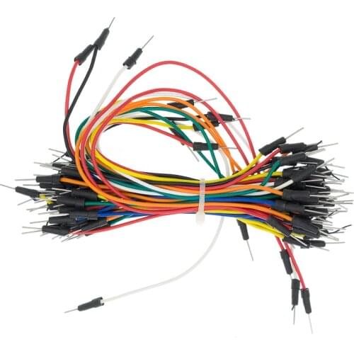 65pcs=1set Jump Wire Cable Male to Male Jumper Wire for Breadboard 65 jump wires