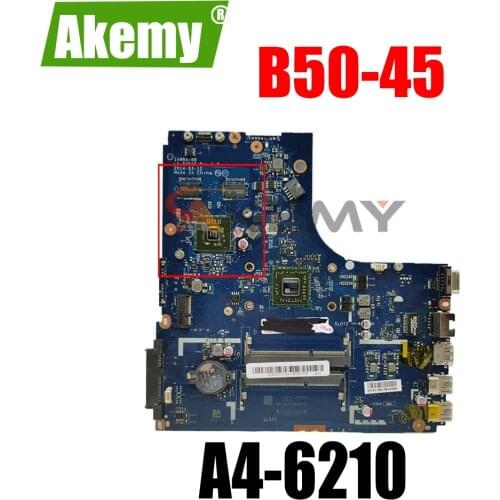Akemy BRAND NEW. B50-45 MAINBOARD.ZAWBB LA-B291P FOR LENOVO B50-45 LAPTOP MOTHERBOARD , A4-6210 PROCESSOR+GPU