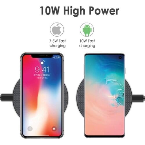 Qi Wireless Charger 5W/10W phone charger wireless Fast Charging Dock Charger for iphone 10 11 samsung xiaomi huawei P30 Samsung