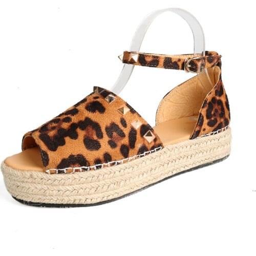 Wedges Sandals Rivets Metal Women Summer Platform Sandals Thick-Bottom Roman Plus Size Sandals Female+Shoes Zapatos Mujer