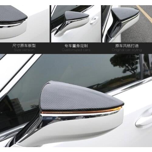Higher star ABS with chrome 2pcs car side Door Mirror protection Cover rearview decorative cover for Lexus ES200,260,300H 2018