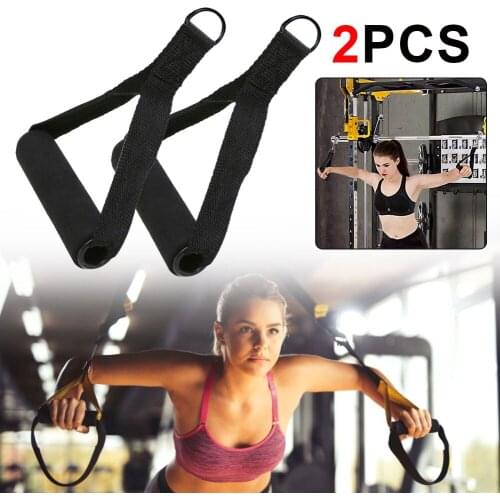 Gym Handle Extra Wide Foam Grips for Fitness Crossfit Lifting Pulling Workout Heavy Duty D-ring Pull Rope Cable Tube Accessories