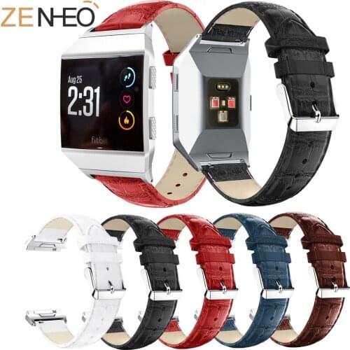 Leather fashion watch strap for Fitbit Ionic smart watch strap Sport replacement strap Watch strap Watch strap accessories