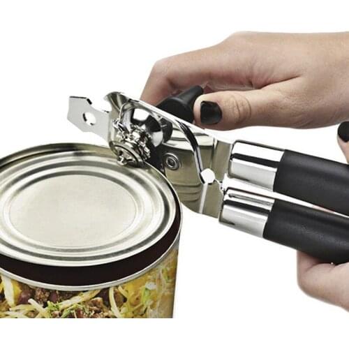 Multi-function Cans Opener Kitchen Tools Professional handheld Manual Stainless Steel Can Opener Side Cut Manual Jar opener
