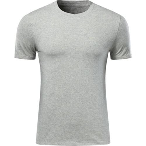 Custom Men Clothing Tops Gray Short Sleeve