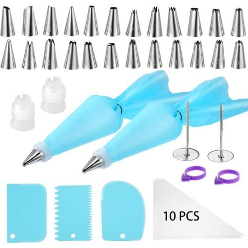 46-piece Set Decorating Mouth Cake Decorating Mouth Decorating Bag Cream Baking Tool Set Decorating Sets Cream Baking Tools