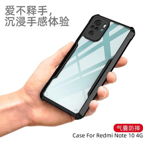 Transparent Acrylic Heavy Duty Shockproof Case For POCO M3 X3 Pro F3 5G Xiaomi Redmi Note 10 10s 9T 10T K40 Back Cover Coque