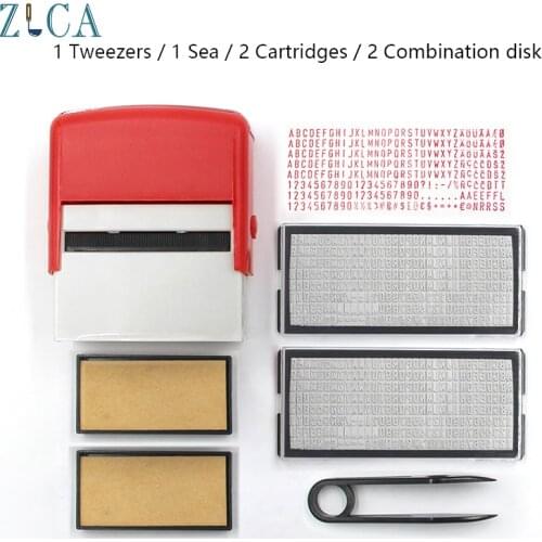 Rubber Stamp Kit DIY Custom Personalized Self Inking Business Address Name Number Letter Stamp Handicrafts Printing custom Stamp