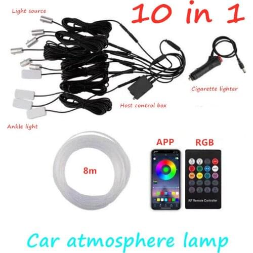 Car LED Strip Lights Interior ambient light Car Decoration Neon light 12V Waterproof Auto RGB LED Strip Car-styling Accessorie