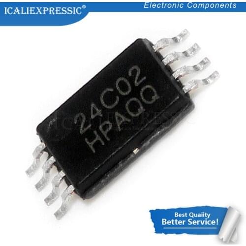 10PCS AT24C02-10TU-2.7 AT24C02 24c02 TSSOP8 SOP-8