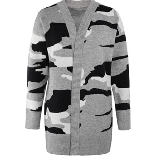 2021 New Long Cardigan Women Fashion V Neck Long Sleeve Knit Sweater Autumn Winter Clothes Female Streetwear Casual Outwear