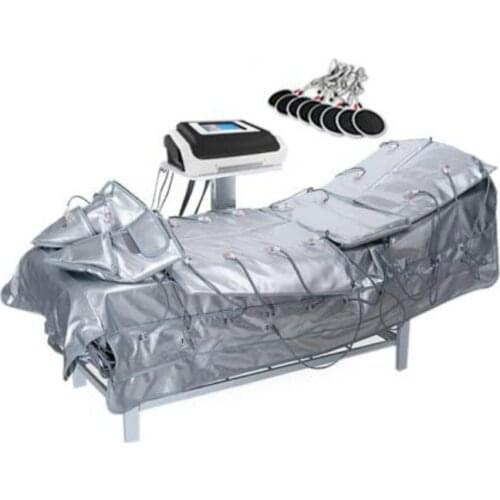 3-in-1 pressure therapy massage slimming body machine EMS electric muscle stimulation sauna bath pressure lymphatic drainage