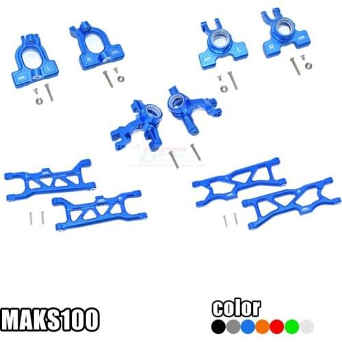 Arrma 1/10 Kraton Aluminum Alloy Front C Seat Front Diverter Cup Rear Cup Front and Rear Lower Swing Arm Set