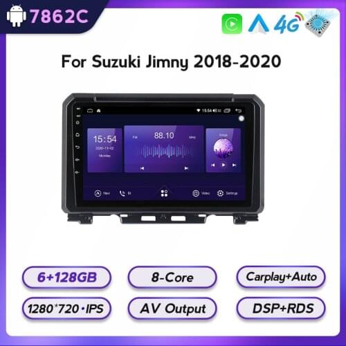 6+128G 8-Core Android For Suzuki Jimny JB64 2018 - 2020 Car Player Video Radio Multimedia Navigation Stereo GPS No 2din 2 din