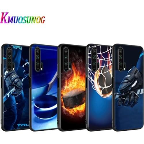 Ice Hockey Rink sport for Huawei Honor 9S 9A 9C 30 20 10i 9X Lite 8X 20 10 10i 9 Lite 8C 8A 7C 7A Pro Black Phone Case
