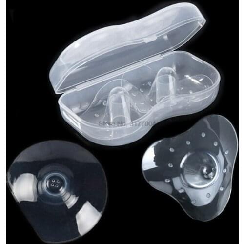 DHL 500pair Silicone Protectors Breast Milk Feeding Mothers Nipple Shields Pump Protection Cover Breastfeeding extractor Nipple