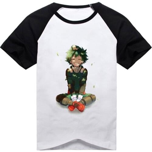 Anime My Hero Academia Tshirt cosplay costume Midoriya Izuku Bakugo Katsuki deku Men Women Casual tshirt short sleeve print Tee