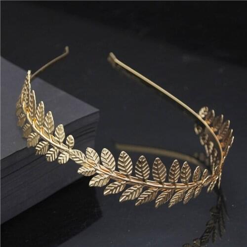Fashion Accessories Leaves Headbands for Women Gold Tiaras Hairbands Girls Hair Jewelry Party Head Ornaments Wedding Crowns