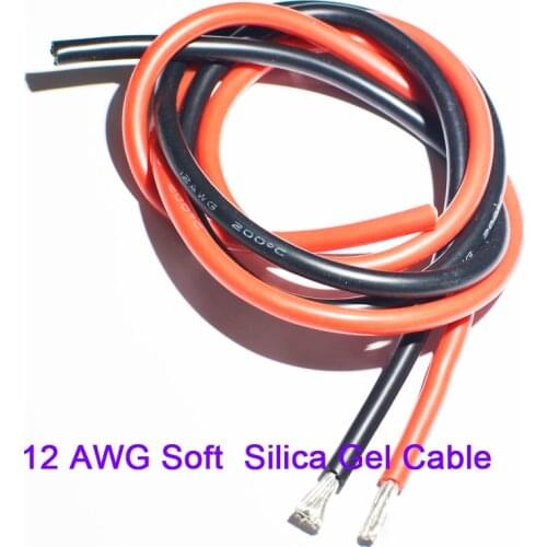 12 AWG Soft Silica Gel Cable for RC Model, Battery, ESC Connections