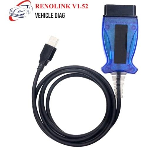 New RENOLINK OBD2 ECU Programmer for Renault Renolink V1.52 Car Diagnostic Cable Key/Airbag/ECM/UCH/Programmer